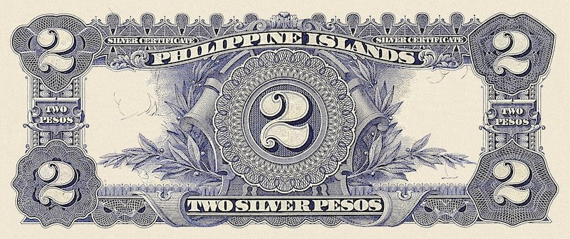 Philippine Islands banknote, United States, 2 Pesos, 1903, Pick P-25, UNC