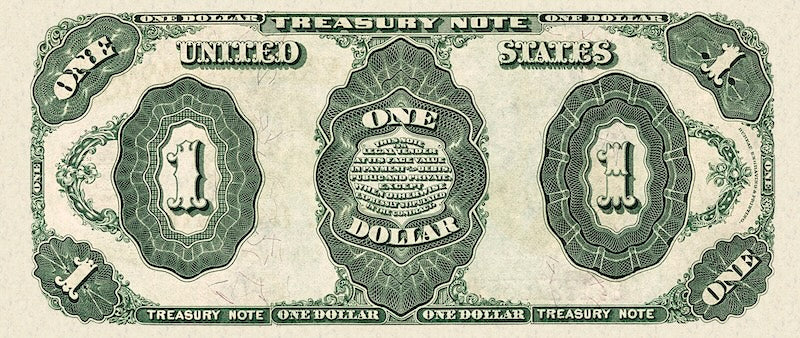 United States Treasury note, $1 Dollar, 1891, Pick P-351, UNC