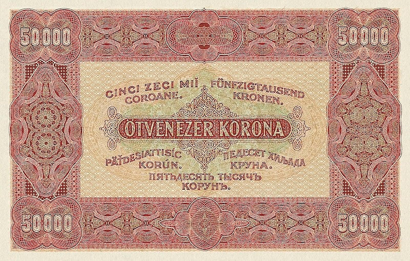 Hungary banknote, Pénzügyminisztérium, 50000 Korona, 1923, Pick P-71, UNC