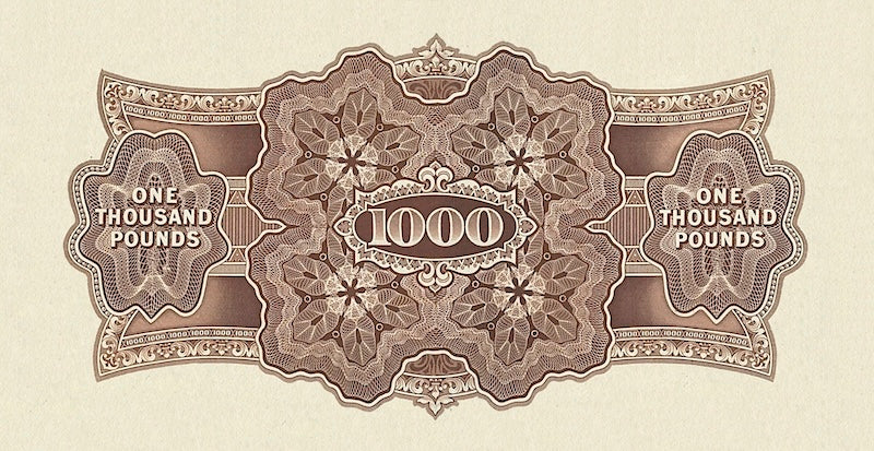 Australia banknotes, Commonwealth Treasury, £1000 Pounds, unissued 1924, Pick P-NL, UNC
