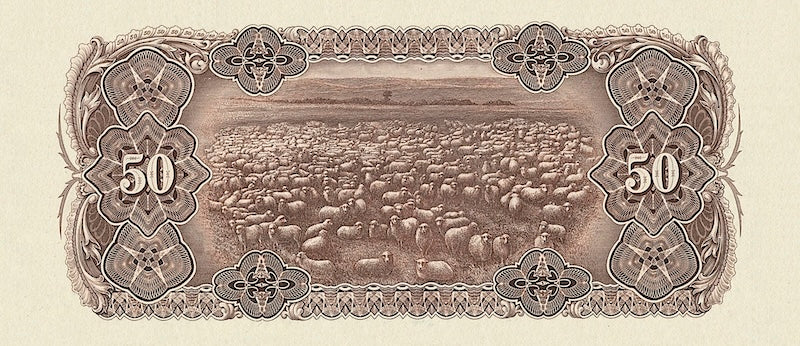 Australia banknotes, Commonwealth Treasury, £50 Pounds, unissued 1924, Pick P-NL, UNC