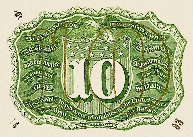 United States Fractional Currency banknote, 10 cents, 1863, Pick P-102, UNC