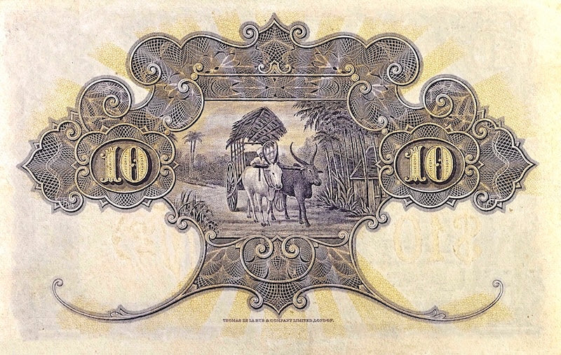 Straits Settlements banknotes, George V, $10 Dollars, 1916, Pick P-11, UNC