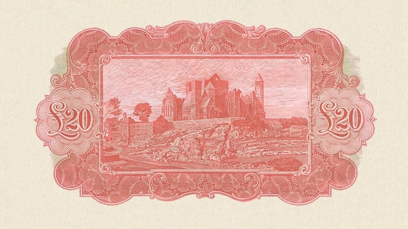 Ireland banknotes, Ploughman Issues, £20 Pounds, 1929, Pick P-11, UNC
