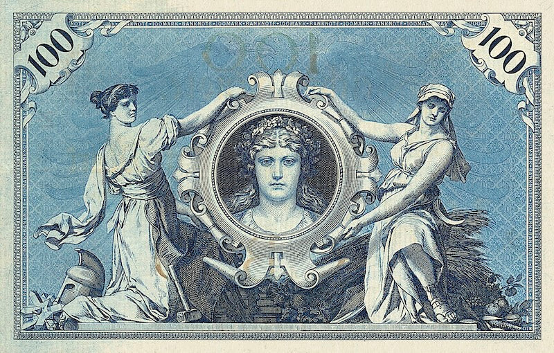 Germany banknote, Rentenbankschein (One Seal), 100 Mark, 1883, Pick P-12, UNC