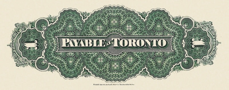 Dominion of Canada banknote, $1 Dollar, 1870, Pick P-12, UNC