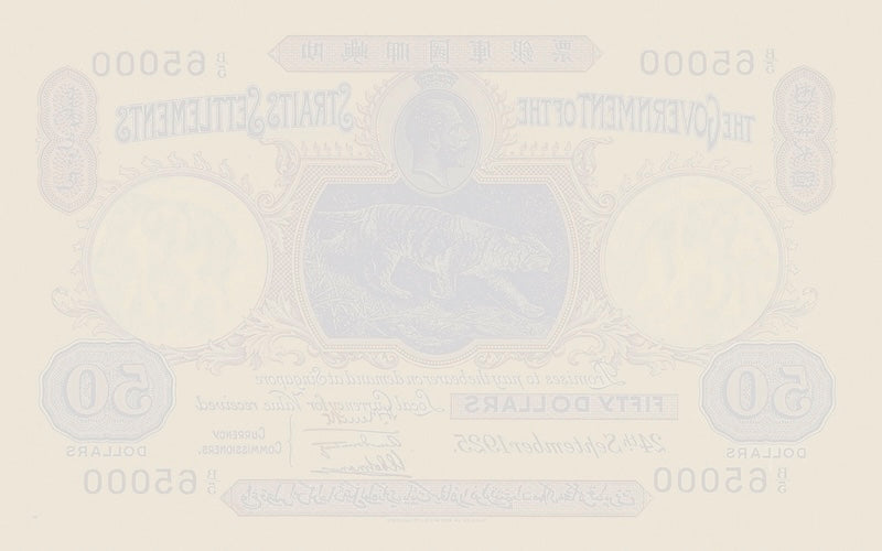 Straits Settlements banknotes, George V, $50 Dollars, 1916, Pick P-12, UNC