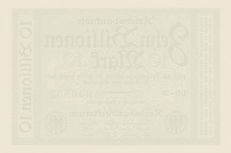 Germany banknote, Reichsbanknote, 100 Billionen Mark, 1923, Pick P-132, UNC
