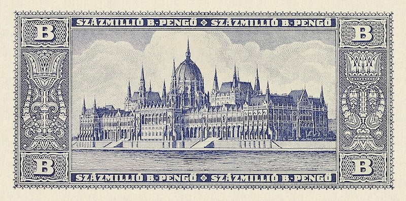 Hungary banknote, Magyar Nemzeti Bank, 100000000 B.-Pengő, 1946, Pick P-136, UNC