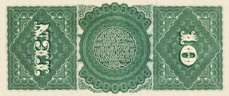 United States Treasury Notes banknote, $10 Dollars, 1869, Pick P-147, UNC