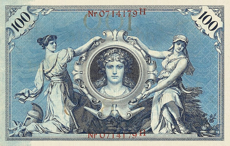 Germany banknote, Rentenbankschein, 100 Mark, 1895, Pick P-16