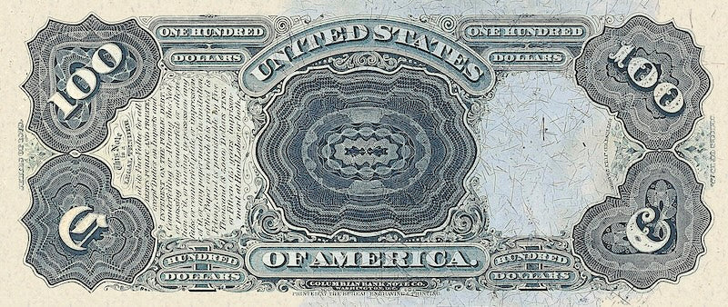 United States Treasury Note, $100 Dollars, 1878, Pick P-171, UNC