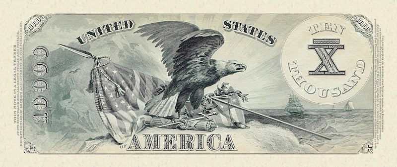 United States Treasury Note, $10000 Dollars, 1878, Pick P-175, UNC