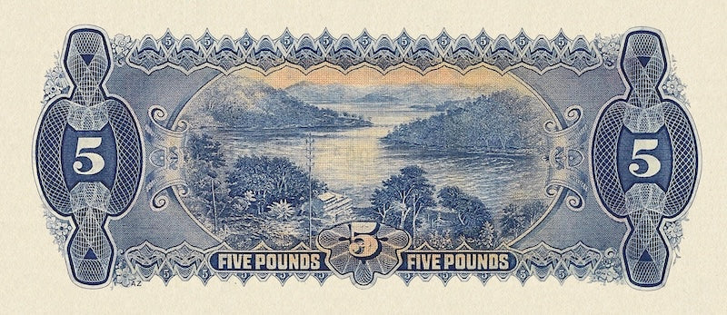 Australia banknotes, King George V, Commonwealth Bank, £5 Pounds, 1925, Pick P-17, UNC