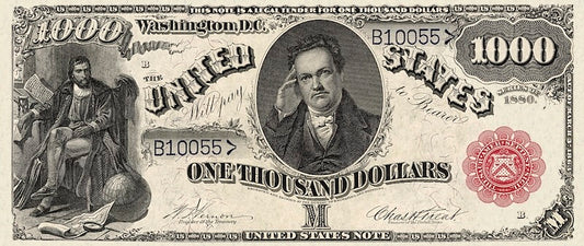 United States Treasury banknote, $1000 Dollars, 1880, Pick P-184, UNC