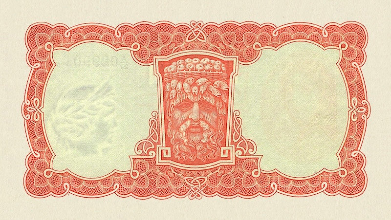 Ireland banknotes, Irish Free State (Saorstát Éireann), Lady Lavery Issue,  10 shillings, 1928, Pick  P-1A, UNC