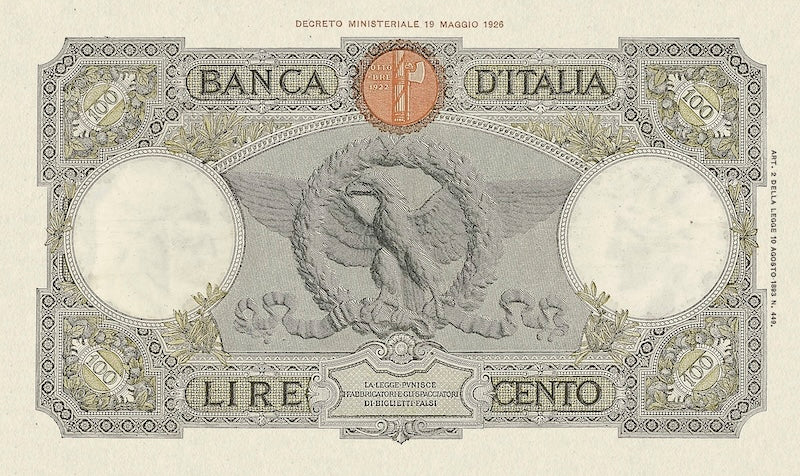 Italian East Africa banknote, Banca d'Italia, 100 Lire, 1938, Pick P-2, UNC