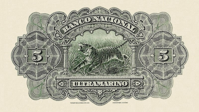 Portuguese India banknote, Banco Nacional Ultramarino, 5 Rupias, 1924, Pick P-25 UNC