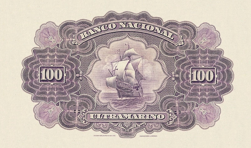 Portuguese India banknote, Banco Nacional Ultramarino, 100 Rupias, 1924, Pick P-29, UNC