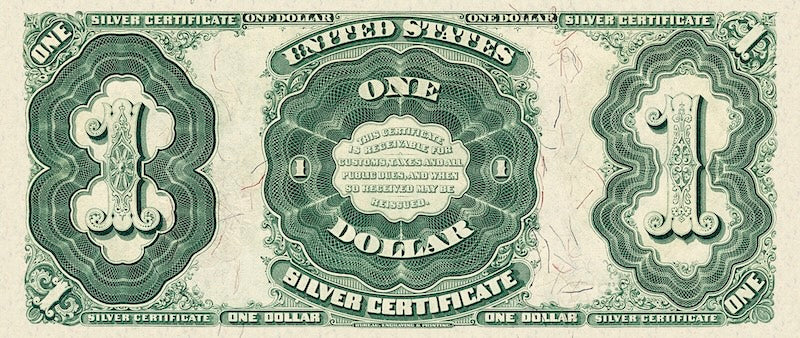 United States Treasury Silver Certificates banknote, $1 Dollar, 1891, Pick P-326, UNC