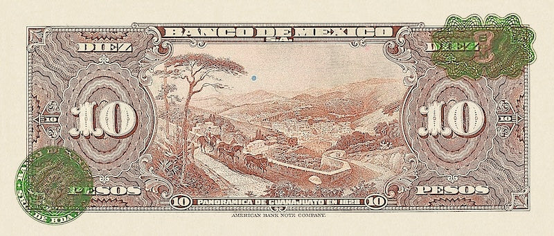 Mexico banknote, Banco de México, 10 Pesos, 1936, Pick P-35, UNC