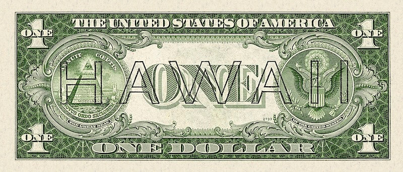 United States, Hawaii Overprint Emergency Issue banknote, $1 Dollar, 1942, Pick P-36, UNC