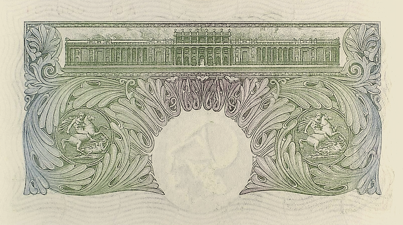 United Kingdom Bank of England banknote, King George V, £1 pound, 1928, Pick P-363, UNC