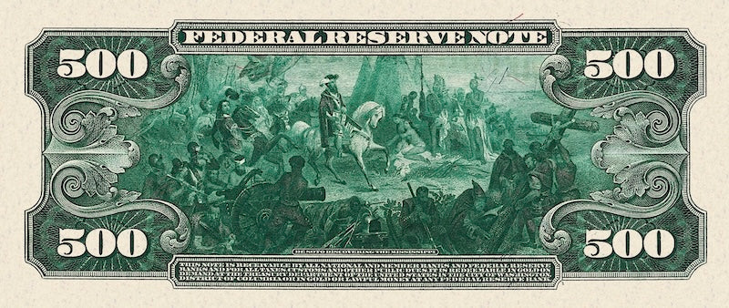 United States Federal Reserve Notes banknote, $500 Dollars, 1918, Pick P-364, UNC