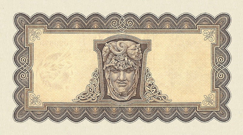 Ireland banknotes, Irish Free State (Saorstát Éireann), Lady Lavery Issue,  £5 Pounds, 1928, Pick  P-3A, UNC