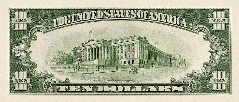 United States Federal Reserve banknote, $10 Dollars, 1928, Pick P-421, UNC