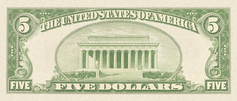 United States Federal Reserve banknote, $5 Dollars, 1934, Pick P-429, UNC