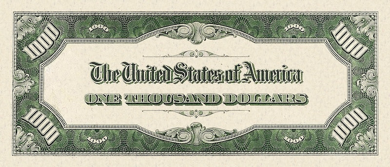 United States Federal Reserve banknote, $1000 Dollars, 1934, Pick P-435, UNC