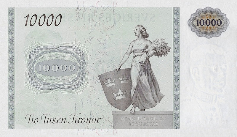 Sweden banknote, Sveriges Riksbank, 10000 Kronor, 1959, Pick P-49, UNC