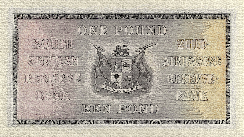 South Africa banknotes, 1 Pound, 1928, Pick P-83, UNC