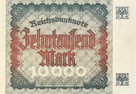 Germany banknote, Reichsbanknote Second Issue, 10000 Mark, 1923, Pick P-84, UNC