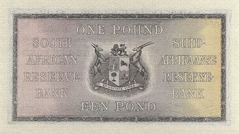South Africa banknotes, 1 Pound, 1928, Pick P-84, UNC