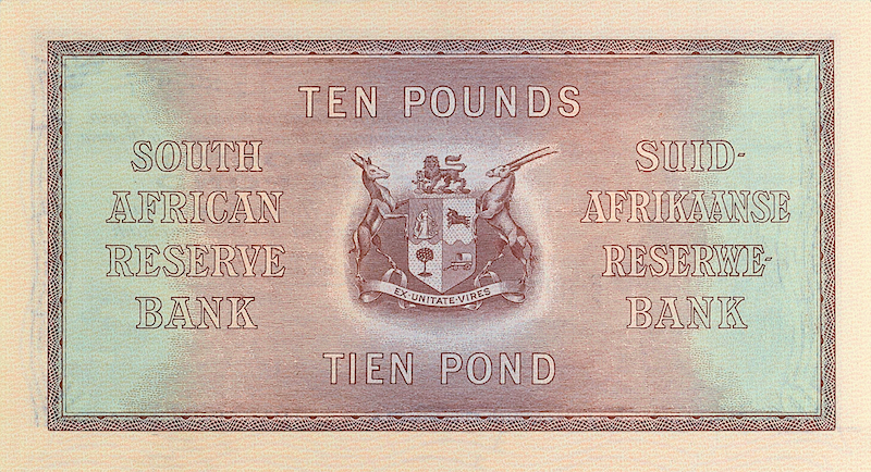 South Africa banknotes, 10 Pounds, 1928, Pick P-87, UNC