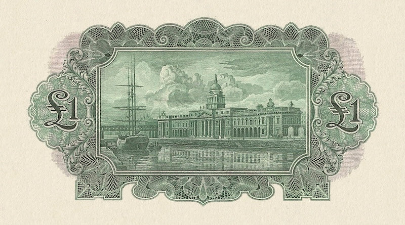 Ireland banknotes, Ploughman Issues, £1 Pound, 1929, Pick P-8, UNC
